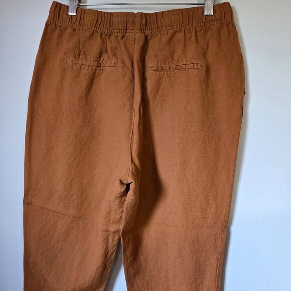 EUC A NEW DAY LINEN BLEND TAN SOFT PANTS SIZE M - Picture 4 of 16